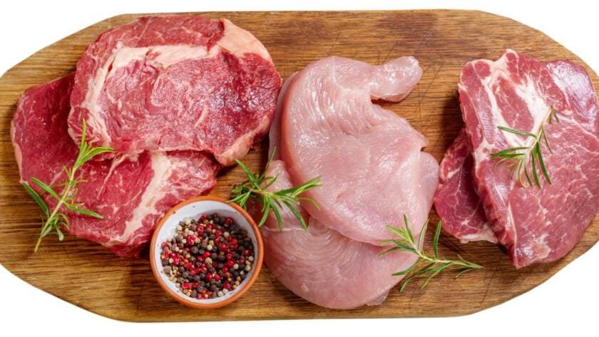Proteína en la carne roja - blanca