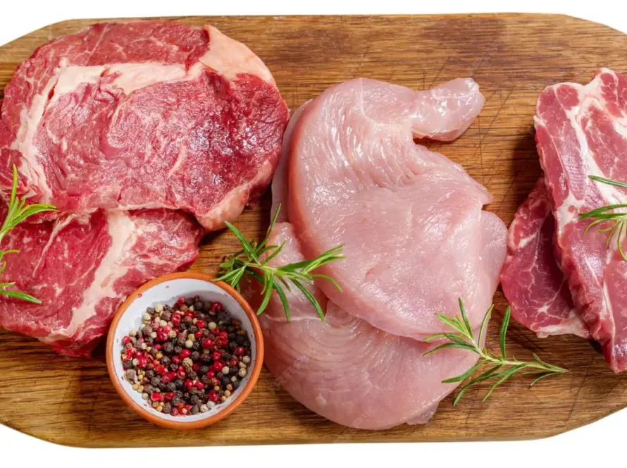 Proteina-en-la-carne-roja-y-blanca